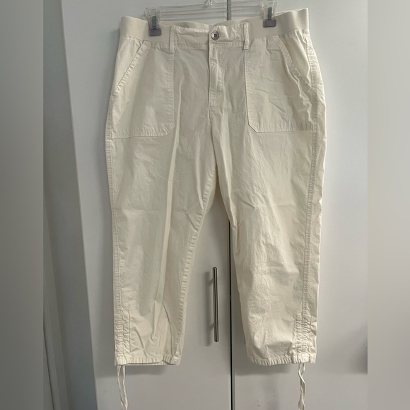 Style & Co. Womens Cream Capris Sz 16 - Picture 1 of 6